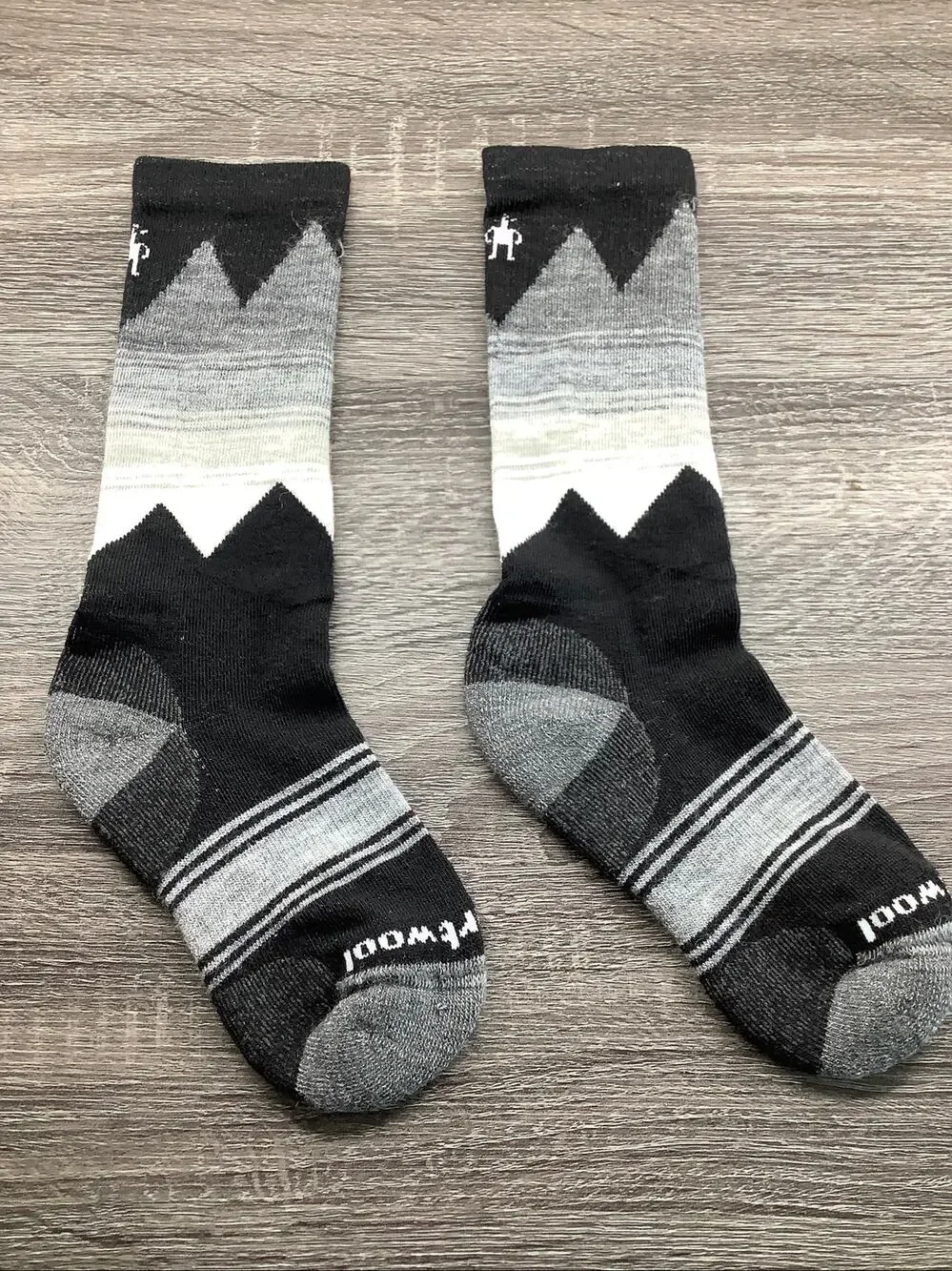 Smartwool Kids M Black Light Cushion Ski Snowboard Socks Outdoor Winter B19-5